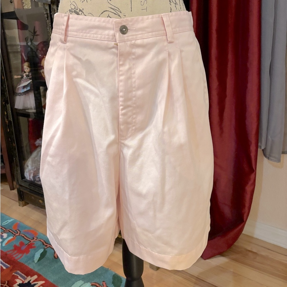 Vintage Liz Claiborne LizSport Pink High Waisted Pleated Baggy Shorts